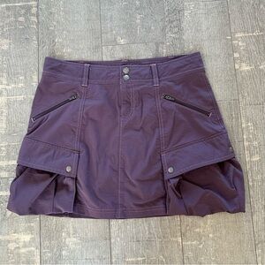 Women’s Skort Plum Sz 4 Front Cargo Pockets